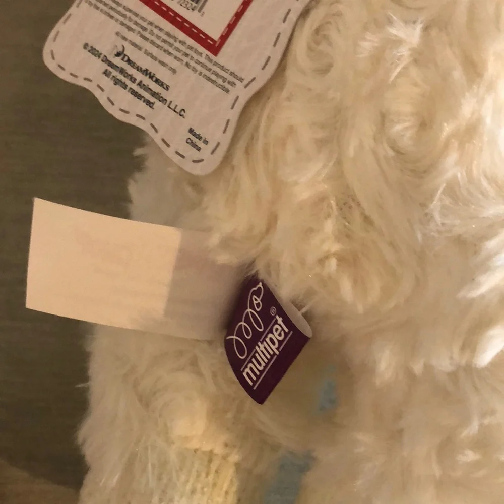 Dreamworks Plush Dog Toy with Blue Ears
